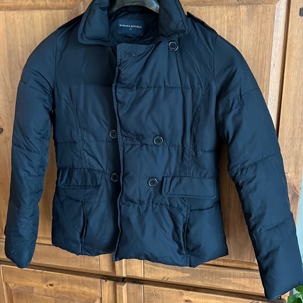 Banana Republic navy puffer